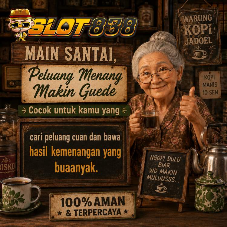 banner SLOT838 – Main Santai, Peluang Menang Makin Guede